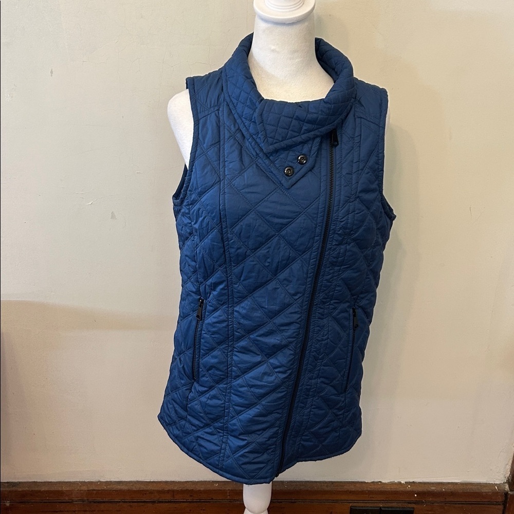 Marc New York Andrew Marc blue quilted sleeveless vest Size S